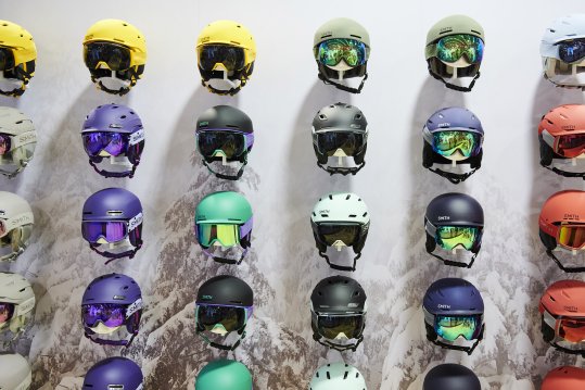 Ski helmets at ISPO