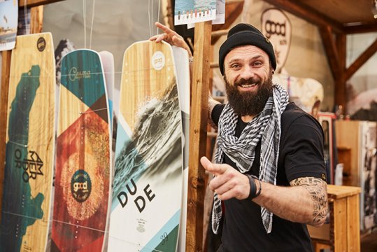 Zufriedener Aussteller auf ISPO Munich Zufriedener Aussteller auf ISPO Munich