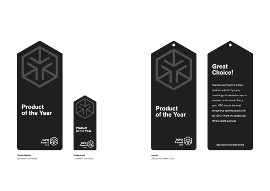 ISPO Award Hangtags and Stickers Hangtags and Stickers
