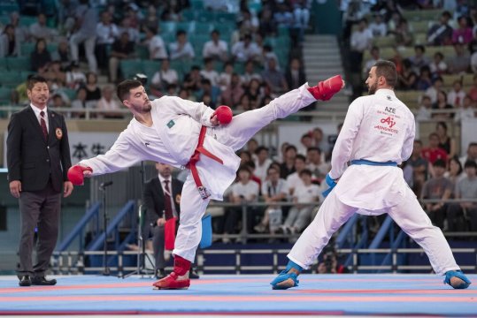 For the first time, karate is a part of the Olympic Games. For the first time, karate is a part of the Olympic Games.