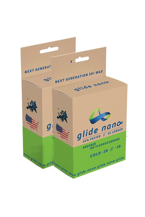 Glide Nano ökologisches Skiwachs Verpackung Papier