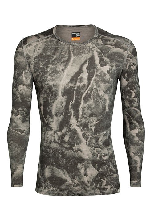 ISPO Award Gold Winner Outdoor ICEBREAKER Nature Dye 200 Oasis Long Sleeve Crewe Baselayer