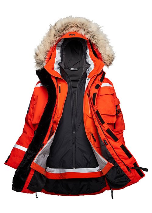 ISPO Award Gold Winner Outdoor Helly Hansen Arctic Patrol Modular Parka Equipment