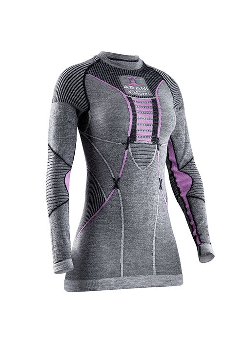 ISPO Award Winner Snowsports X-BIONIC® APANI 4.0 Shirt Round Neck Long Sleeve Funktionsunterwäsche