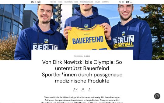 Screenshot Advertorial ISPO.com
