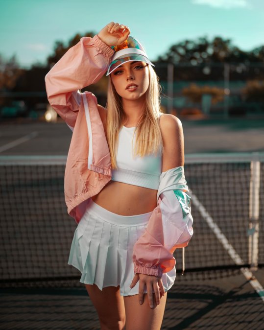 Woman wearing Luxury Sportswear Woman wearing Luxury Sportswear
