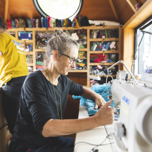 Im Repair-Truck von Patagonia wurden schon zahlreiche Produkte repariert.