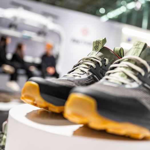 Outdoor trail running shoes at ISPO 2024