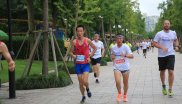 Runners at the ISPO Shanghai Morning Run