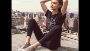 Der Instagram Post von Model und Influencer Gigi Hadid in der Reebok ‚Rise Beyond’ Campaign.