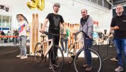 Overall Winner bei ISPO Brandnew 2018 wurden am Ende die innovativen Holzfahrräder von My Esel.