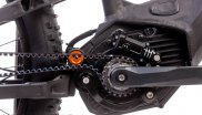 To ensure that full-suspension e-mountainbikes can also be fitted with carbon belts in the future, the experts from Universal Transmission have presented their spring-supported belt tensioner. However, this will not be available separately, but will initially only be installed in complete e-bikes from cooperation partner Bosch.