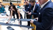 Die ISPO Brandnew Jury beim Testen der Produkte