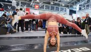 Action at the Beachbody booth at ISPO Munich 2020