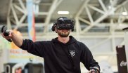 VR erleben im eSports Bereich der Halle C6 auf der ISPO Munich 2020