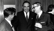 Boxweltmeister Max Schmeling auf der ISPO 1972.