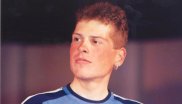 Profiradrennfahrer Jan Ullrich auf der ISPO 1998.