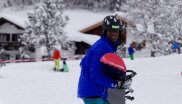 Flüchtlinge beim Wintersport