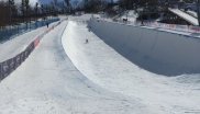 Die Halfpipe in Yabuli ist einer der Austragungsorte der der Snowboard-WM.