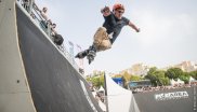 The boys on the skates are part of the FISE World Series too.