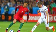 In den weißen Auswärtstrikots konnte Island den favorisierten Portugiesen um Ronaldo ein Remis abtrotzen.