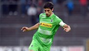 Lars Stindl wearing the Postbank logo on his chest. Gladbach collects 9 million euros per year off of it.