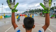 The F4L Academy in the Philippines is meant to give children a perspective: its patron, among others, is UNICEF.