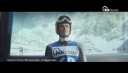 The insurance company ikk Classic is one of Severin Freund's two official sponsors. The company shot a TV ad with Freund. Their logo can be seen on his ski.