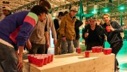 Beer Pong - a party classic that can not be missed in Hall B6.