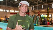 US-Surfer Robby Naish besuchte am Dienstag die ISPO MUNICH 2017
