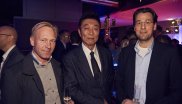 Martin Kössler (CEO HuginBiz), Takaya Miyoshi (Senior Associate Information Center Japan), Claes Forsberg (CEO Svenskt Sportforum).