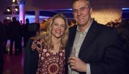 Antje von Dewitz (Managing Director of VAUDE Sport) with EOG President John Jansen.