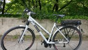 Die Alternative zum neuen E-Bike: Umbau eines handelsüblichen Fahrrads – hier von Diamant – in ein E-Bike.