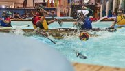 You're a fan of canoe polo? Then stop by at ISPO Water Sports Pool.