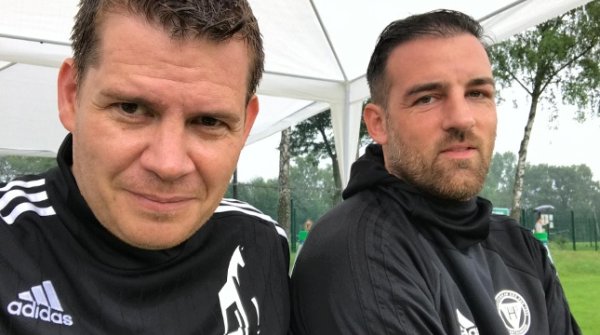 Raphael Brinkert (li.) und Ex-Fußballnationalspieler Christoph Metzelder sind Geschäftsführer von Jung von Matt/Sports. 