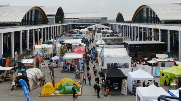 The open air area at the Outdoor in Friedrichshafen