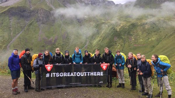 13 pupils of the Friedrich-Junge-Schule in Großhansdorf were allowed to cross the Alps in 10 days.