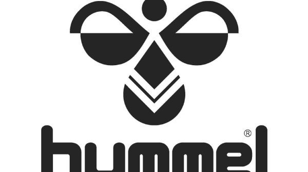 Klassisches Hummel-Logo mit Schriftzug