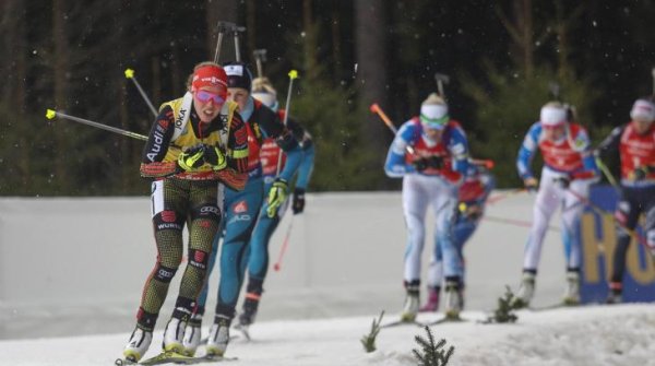 Laura Dahlmeier has established herself (here in the yellow jersey) among the absolute world leaders.