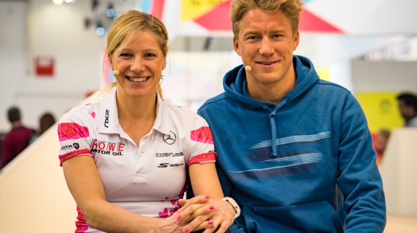 Anja Beranek und Nils Frommhold auf der ISPO Munich 2018