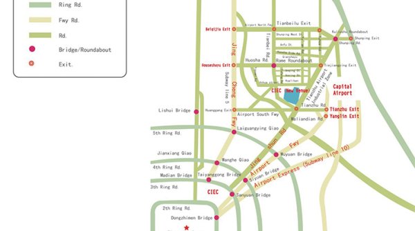 Beijing Metro Map New Venue