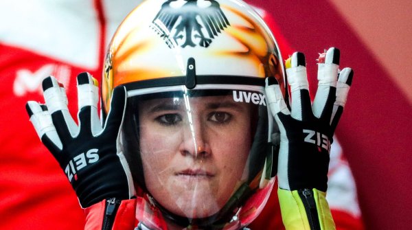 Voll fokussiert zum Sieg gedüst: Natalie Geisenberger bei den Olympischen Spielen in Pyeongchang