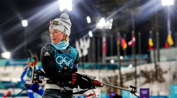 Denise Herrmann bei den Olympischen Spielen in Pyeongchang