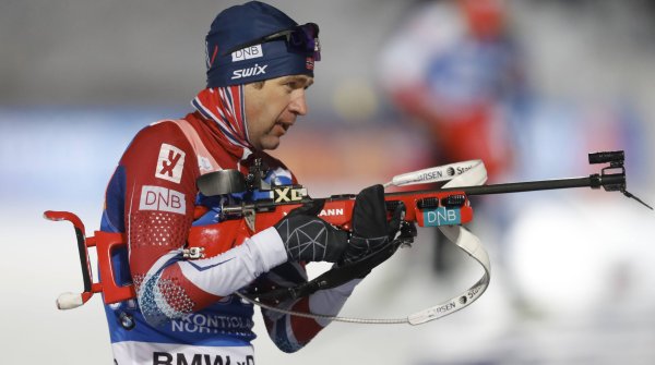Ole Einar Björndalen bei einem seiner letzten Weltcup-Starts Anfang März 2018 im finnischen Kontiolahti 