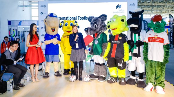 Insgesamt sieben Bundesliga-Klubs waren auf der ISPO Beijing 2019 vertreten.