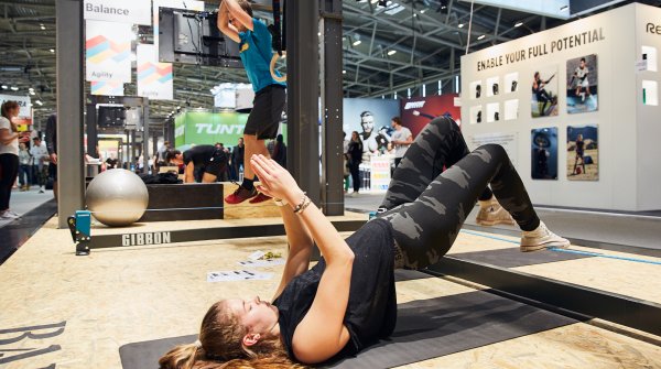 Action im Health&Fitness-Bereich in Halle A6. 