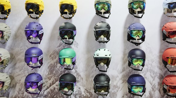 Ski helmets at ISPO