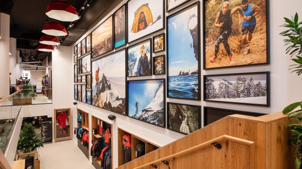The new The North Face store in Manhattan, opened in August 2019, equipped with sustainable materials.