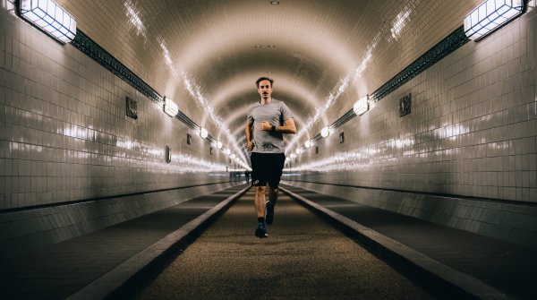 Alexander Zimmermann in the Old Elbtunnel