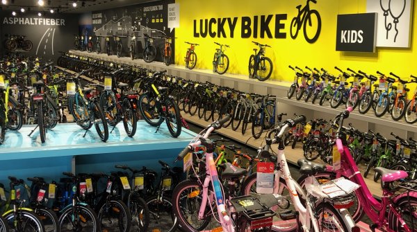 Noch ist die Auswahl groß: die neue Lucky Bike Filiale in Wiesbaden.